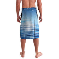 Mahi Mahi and Tuna Fish Lavalava Fishing Ocean Water Background and Nautical Compass Elements - Wonder Print Shop