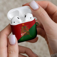 Portugal Football Number 7 GOAT AirPods Case Records Follow Me Sports Quote Line Art