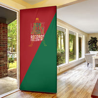 Portugal Football Number 7 GOAT Door Cover Records Follow Me Sports Quote Line Art