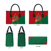 Portugal Football Number 7 GOAT Leather Bag Records Follow Me Sports Quote Line Art