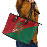 Portugal Football Number 7 GOAT Leather Tote Bag Records Follow Me Sports Quote Line Art
