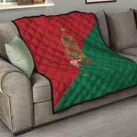 Portugal Football Number 7 GOAT Quilt Records Follow Me Sports Quote Line Art