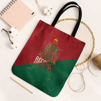 Portugal Football Number 7 GOAT Tote Bag Records Follow Me Sports Quote Line Art