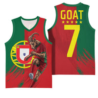 Portugal Football Goat Basketball Jersey Number 7 Greatest Of All Time Sports