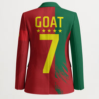 Portugal Football Goat Blazer Number 7 Greatest Of All Time Sports