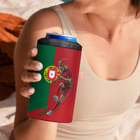 Portugal Football Goat 4 in 1 Can Cooler Tumbler Number 7 Greatest Of All Time Sports