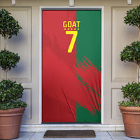 Portugal Football Goat Door Cover Number 7 Greatest Of All Time Sports