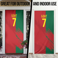 Portugal Football Goat Door Cover Number 7 Greatest Of All Time Sports