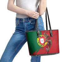 Portugal Football Goat Leather Tote Bag Number 7 Greatest Of All Time Sports