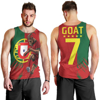 Portugal Football Goat Men Tank Top Number 7 Greatest Of All Time Sports
