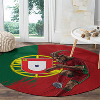 Portugal Football Goat Round Carpet Number 7 Greatest Of All Time Sports
