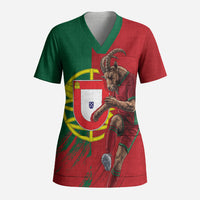 Portugal Football Goat Scrub Top Number 7 Greatest Of All Time Sports