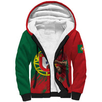 Portugal Football Goat Sherpa Hoodie Number 7 Greatest Of All Time Sports