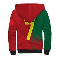 Portugal Football Goat Sherpa Hoodie Number 7 Greatest Of All Time Sports