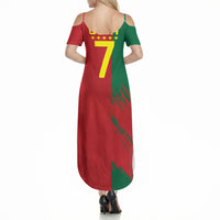 Portugal Football Goat Summer Maxi Dress Number 7 Greatest Of All Time Sports