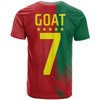 Portugal Football Goat T Shirt Number 7 Greatest Of All Time Sports