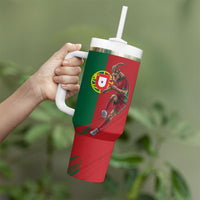 Portugal Football Goat Tumbler With Handle Number 7 Greatest Of All Time Sports