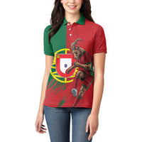 Portugal Football Goat Women Polo Shirt Number 7 Greatest Of All Time Sports