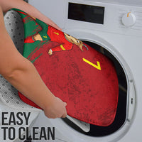 Portugal Football Bathroom Set Goat Number 7 Greatest Of All Time Abstract Grunge