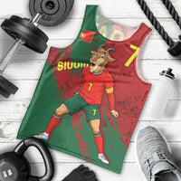 Portugal Football Men Tank Top Goat Number 7 Greatest Of All Time Abstract Grunge