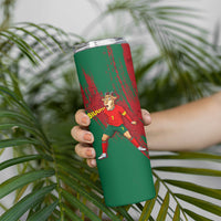 Portugal Football Skinny Tumbler Goat Number 7 Greatest Of All Time Abstract Grunge