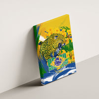 Brazil Independence Day Canvas Wall Art Roaring Jaguar Christ Redeemer Tropical Floral