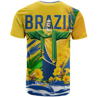 Brazil Independence Day T Shirt Roaring Jaguar Christ Redeemer Tropical Floral