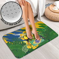 Brazil Independence Day Bathroom Set One Nation One Heart - Tropical Toucan Macaw Christ Redeemer