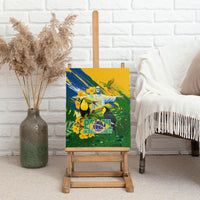 Brazil Independence Day Canvas Wall Art One Nation One Heart - Tropical Toucan Macaw Christ Redeemer
