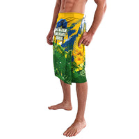 Brazil Independence Day Lavalava One Nation One Heart - Tropical Toucan Macaw Christ Redeemer