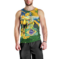Brazil Independence Day Men Tank Top One Nation One Heart - Tropical Toucan Macaw Christ Redeemer