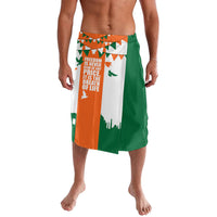 India Patriotic Freedom Lavalava Flag Colors Raised Fist Typography Graphic