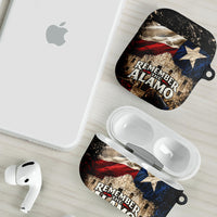 Remember The Alamo Texas Flag AirPods Case Distressed Historical Texan Pride