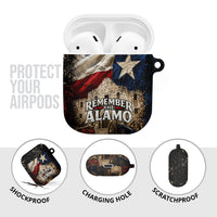 Remember The Alamo Texas Flag AirPods Case Distressed Historical Texan Pride