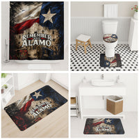 Remember The Alamo Texas Flag Bathroom Set Distressed Historical Texan Pride