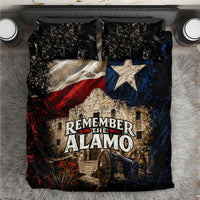 Remember The Alamo Texas Flag Bedding Set Distressed Historical Texan Pride