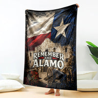 Remember The Alamo Texas Flag Blanket Distressed Historical Texan Pride
