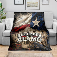 Remember The Alamo Texas Flag Blanket Distressed Historical Texan Pride