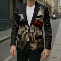 Remember The Alamo Texas Flag Blazer Distressed Historical Texan Pride