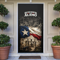 Remember The Alamo Texas Flag Door Cover Distressed Historical Texan Pride