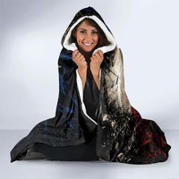 Remember The Alamo Texas Flag Hooded Blanket Distressed Historical Texan Pride