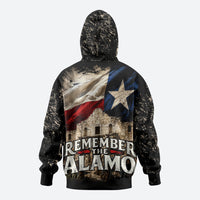 Remember The Alamo Texas Flag Hoodie Distressed Historical Texan Pride