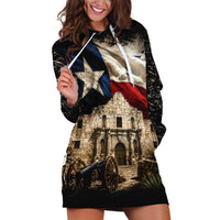 Remember The Alamo Texas Flag Hoodie Dress Distressed Historical Texan Pride