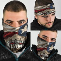 Remember The Alamo Texas Flag Neck Gaiter Distressed Historical Texan Pride