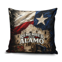 Remember The Alamo Texas Flag Pillow Cover Distressed Historical Texan Pride