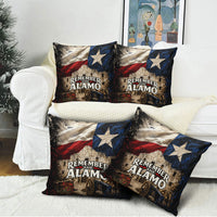 Remember The Alamo Texas Flag Pillow Cover Distressed Historical Texan Pride