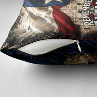 Remember The Alamo Texas Flag Pillow Cover Distressed Historical Texan Pride