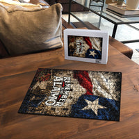 Remember The Alamo Texas Flag Puzzle Distressed Historical Texan Pride