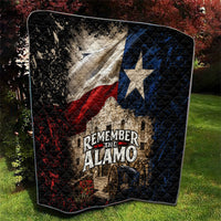 Remember The Alamo Texas Flag Quilt Distressed Historical Texan Pride