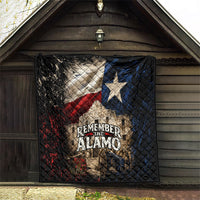 Remember The Alamo Texas Flag Quilt Distressed Historical Texan Pride